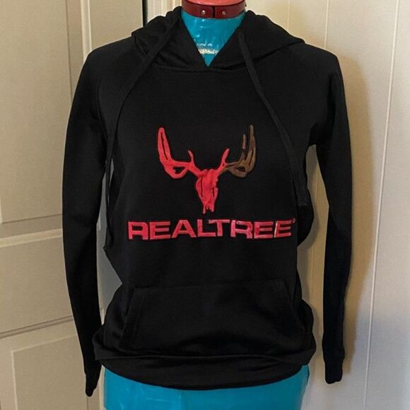 Realtree Pink Multicolor Camo Hoodie Women Size M - Picture 2 of 8